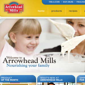 Website Design Company - Arrowhead Mills