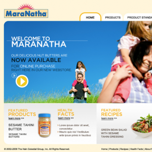 Website Design Company - Maranatha Nut Butters