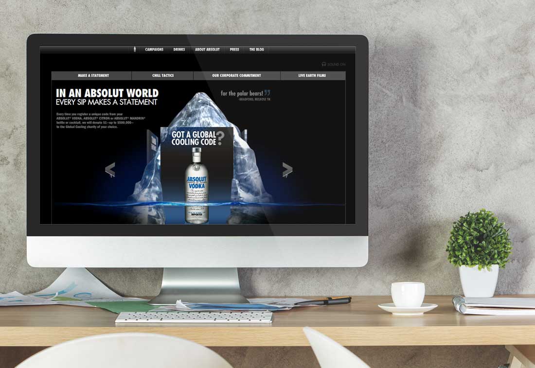 Website Design Company - Absolut Vodka