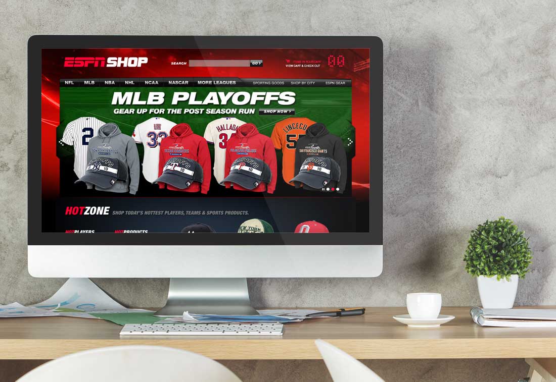 Website Design Company - ESPN Shop